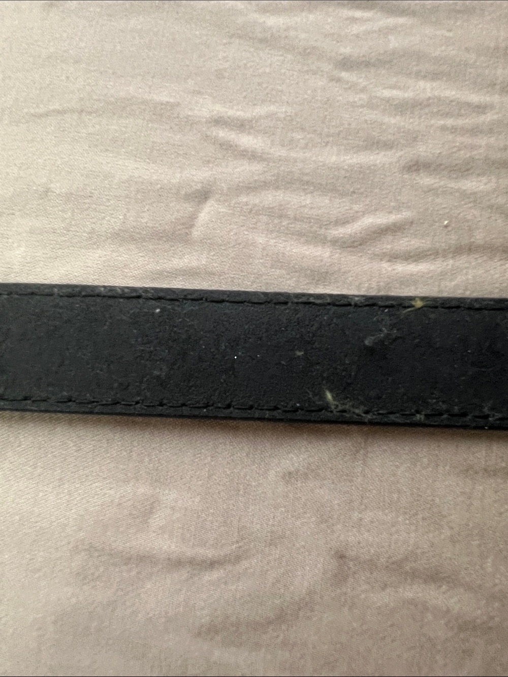 Versus By Versace Black Leather Belt with Gold-Tone Logo Buckle and Crystals - Picture 9 of 13